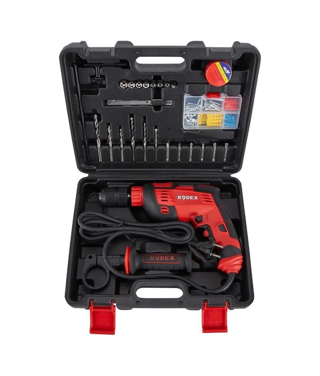 IMG-2677659944058102522.jpg Rodex 27 Parça Çantalı Darbeli Matkap 650 W Rdx1520a - Görsel 1