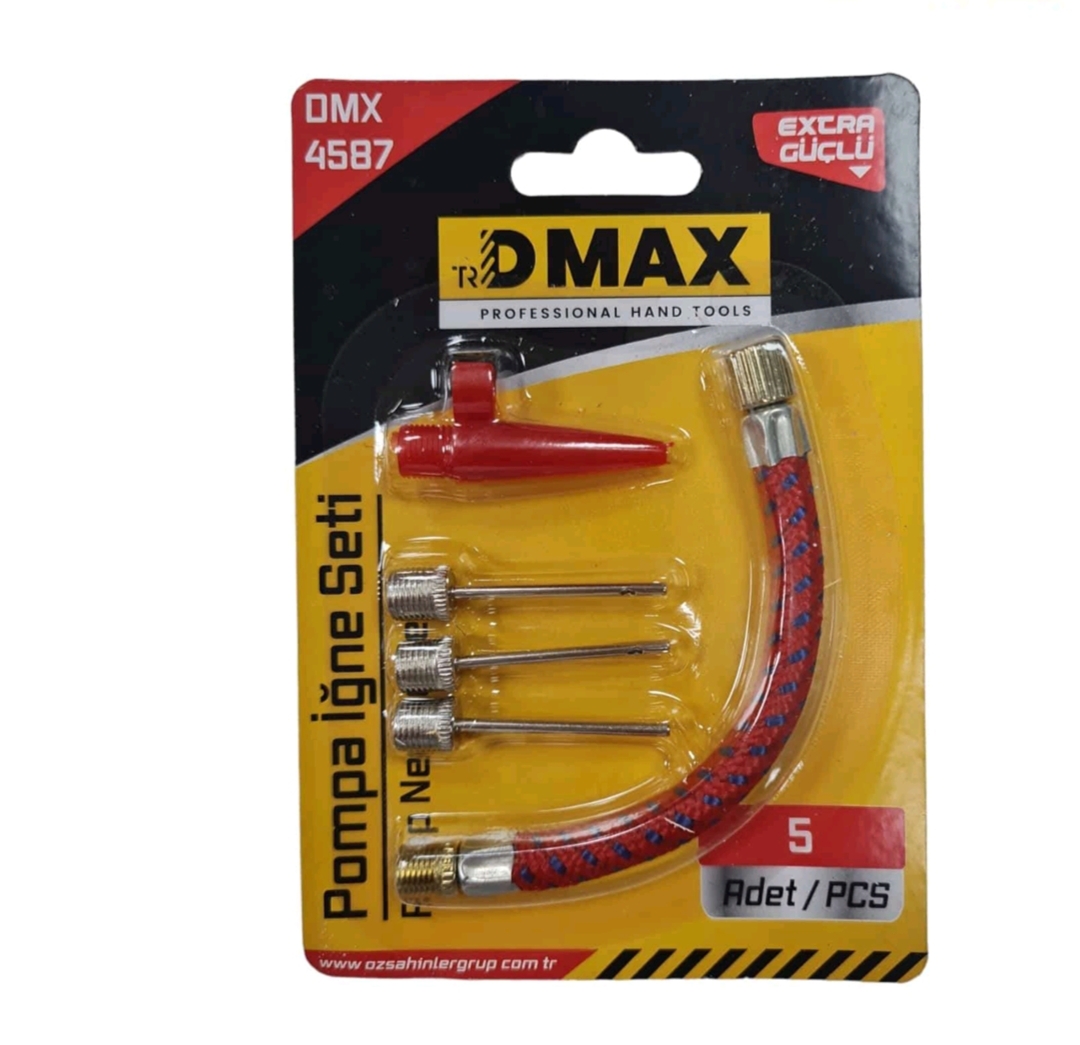Oplus_0 Dmax 5 Parça Top Bisiklet Pompası İğne Seti - Görsel 1