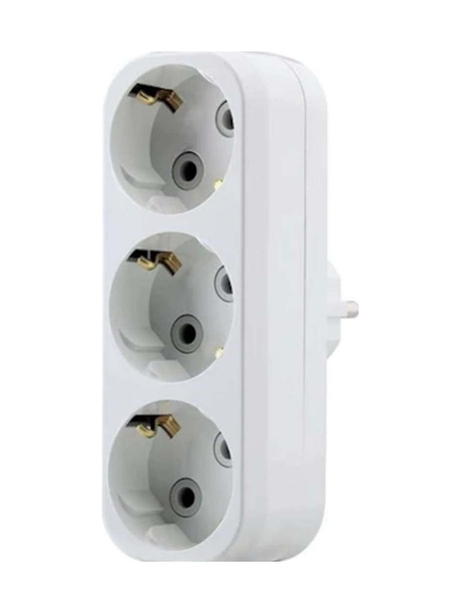 IMG-9030035272667531681.jpg Makel Golyat Topraklı 3 Lü Priz - Görsel 1